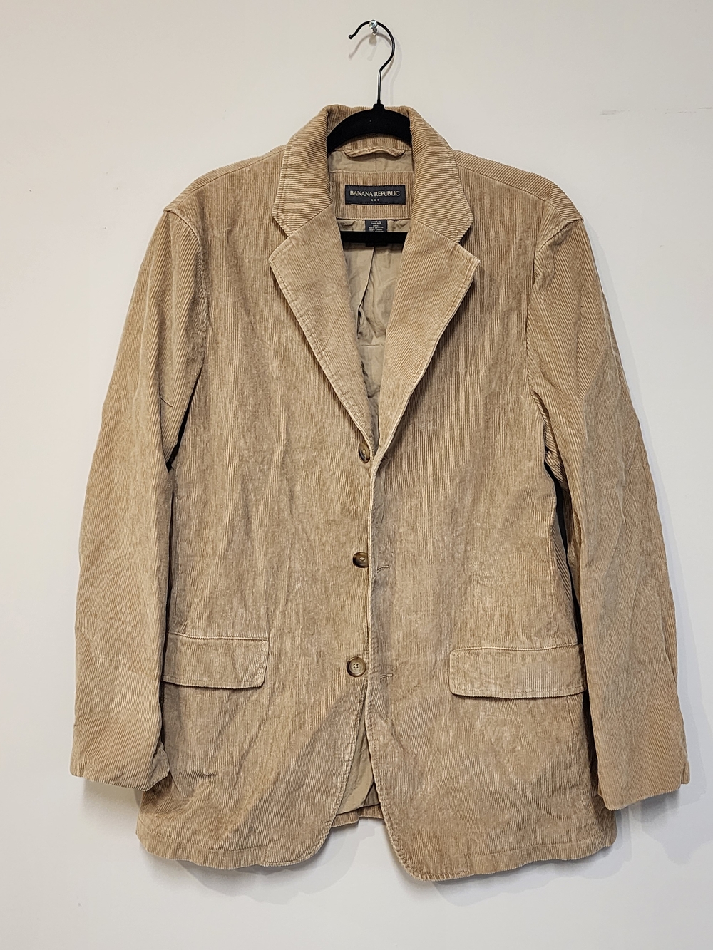 Banana Republic Tan Corduroy Blazer Jacket Size L